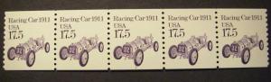 Scott 2262, 17.5 cent Racing Car, PNC5 #1, MNH Transportation Coil Beauty