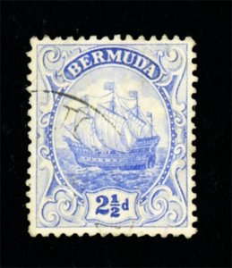 [BERMUDA] 1912: 2½d SG 48y Watermark inverted & reversed (used)