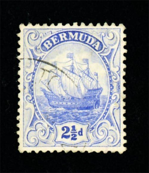 [BERMUDA] 1912: 2½d SG 48y Watermark inverted & reversed (used)