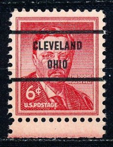 US #1039 Cleveland Ohio Precancel Unused
