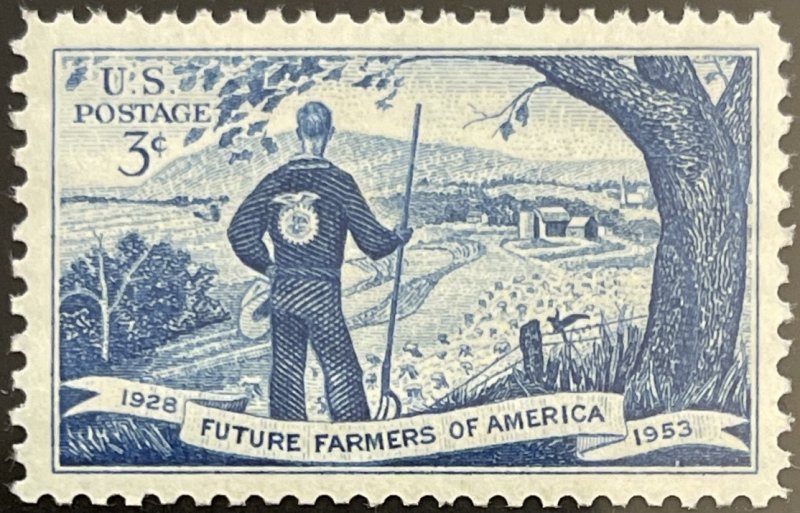 Scott #1024 1953 3¢ Future Farmers of America MNH OG VF/XF