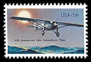 PCBstamps   US #1710 13c Lindbergh's Flight, MNH, (22)