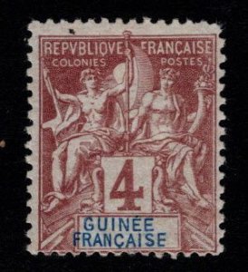 French Guinea Scott 3 MH*  1892 Perf 14x13.5