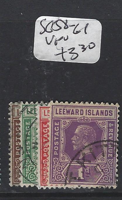 LEEWARD ISLANDS (P2305B)  KGV  SG 58-61   VFU