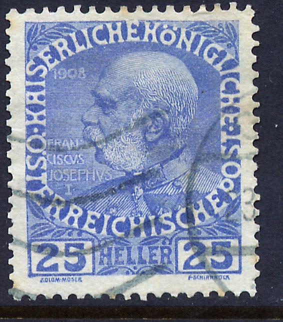 Austria 118a, 25h Emperor Franz Joseph. Used. (216)