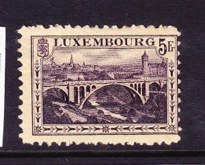 LUXEMBOURG  1921-34  5fr  VIOLET  MLH   Sc 130