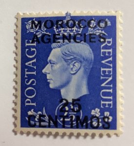 Morocco, British Post Office 1937 Scott 86 MH - 25c, King George VI