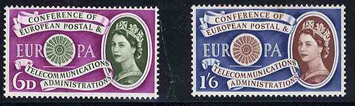 British Commonwealth - Great Britain #377-378 (SG 621-622) Cat£11, 1960 QEII...