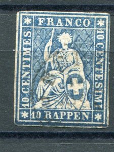 Switzerland  #16  Used F-VF  Cat $80 -  Lakeshore Philatelics