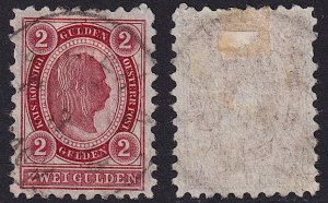 Austria - 1890 - Scott #64 - used - Franz Josef - line perf 9 1/4