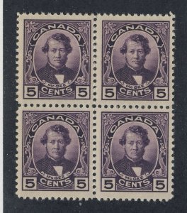 4x Canada Stamps Block of 4 #146-5c McGee 2x MNH 2x MH VF  Guide Value = $36.00