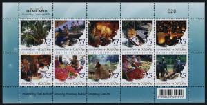 Thailand 2323 MNH People at Work, Elephant, Fruit, Flowers