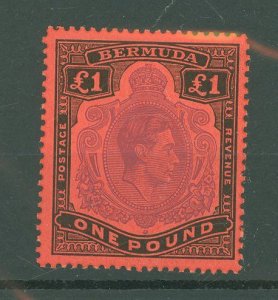 Bermuda #128 Mint (NH) Single (King)