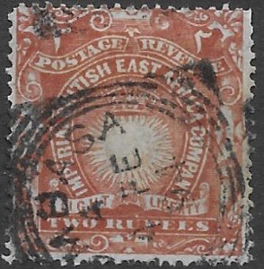 British East Africa 27  1890  2 rup.   fine used