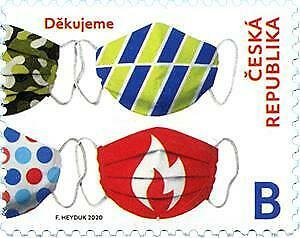 Czech stamps 2020. Thanks to the firefighters. + Thanks to the rescuers. Decorat