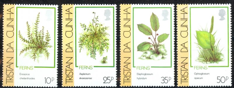 Tristan Da Cunha Sc# 460-463 MNH 1989 Ferns