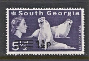 STAMP STATION PERTH -South Georgia #19 MNH OG VF Overprint Definitive Issue