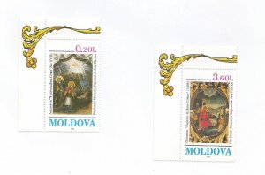 MOLDOVA - 1994 - Christmas - Perf 2v Set - M L H