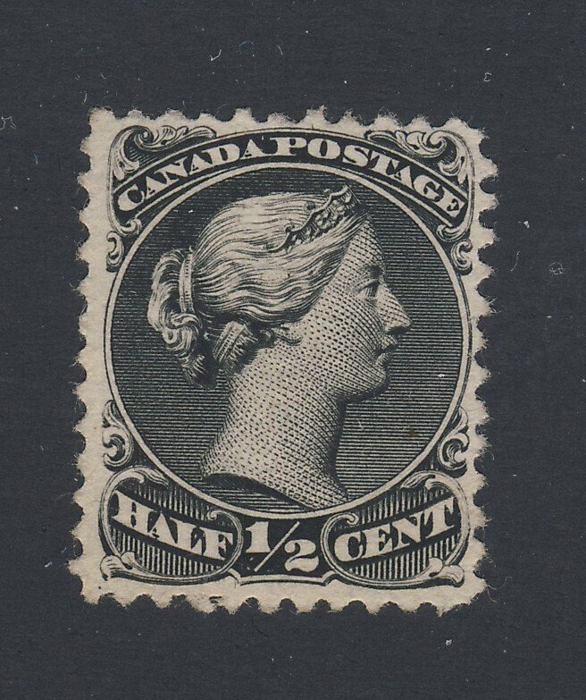 Canada Large Queen Stamps #21-1/2c VF Mint No Gum  Guide Value = $100.00