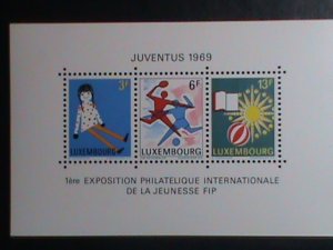 ​Luxembourg Stamp:1969,SC# 474 Youth and Leisure- mnh S/S sheet-rare
