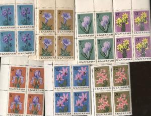 10 Sets of 1968 Bulgaria Stamps 1664 - 1670 Cat Value $41 Native Flowers