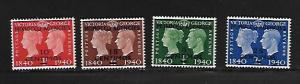 GREAT BRITAIN, MOROCCO AGENCY, 89-92,MNH, QUEEN VICTORIA, KING GEORGE VI