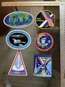 Lot of 6 NASA Space Mission Stickers & More Astrophilately Collateral Items ST13