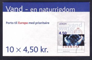 Denmark 1202a MNH 2001 Complete EUROPE Booklet Very Fine