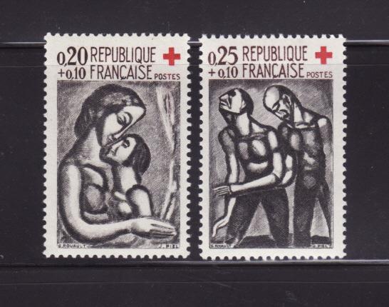 France B356-B357 Set MNH Red Cross (A)