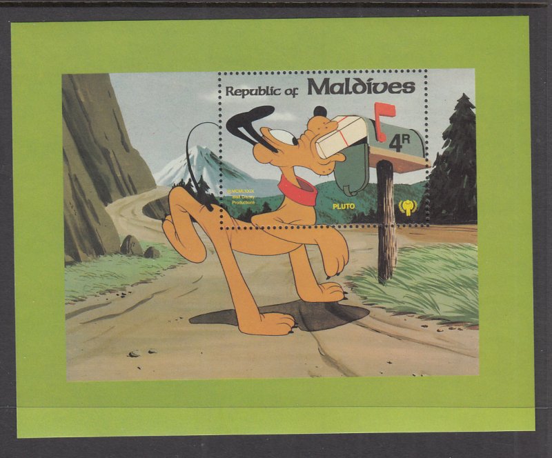 Maldive Islands 835 Disney's Souvenir Sheet MNH VF
