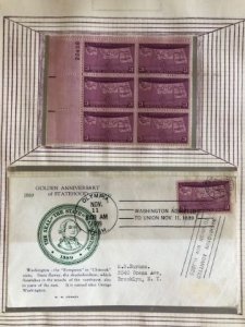 United States 858 First Day Cover and Plate Block (OGNH)