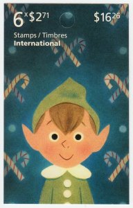 uq. ELF = CHRISTMAS PORTRAITS = ONE Booklet of 6 stamps MNH Canada 2021