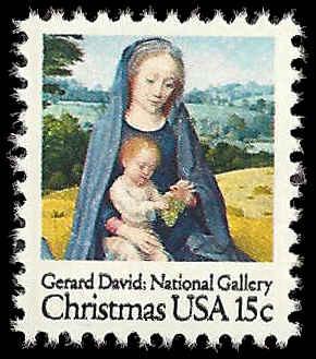 # 1799 MINT NEVER HINGED CHRISTMAS MADONNA AND CHILD P.S.E. GRADE 95