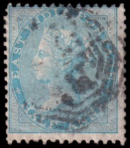 India Scott 11 (1855) Used G-F, CV $6.00 C