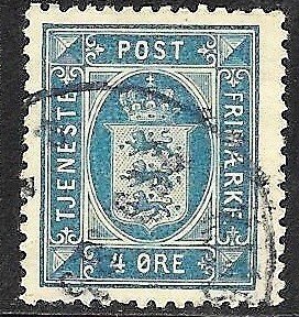 DENMARK 1915 O18 used