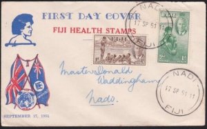 FIJI 1951 Health set commem FDC............................................B3843