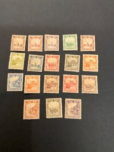 Stamps Manchukuo Scott #83-100 hinged