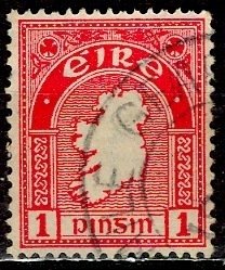 Ireland; 1923: Sc. # 66: Wmk. 44  Used Single Stamp
