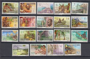 J44059 JL Stamps 1973-4 papua new guinea set mnh #369-83,385-8 designs