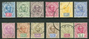 SARAWAK-1899-1908  A fine used set to $1 Sg 36-47