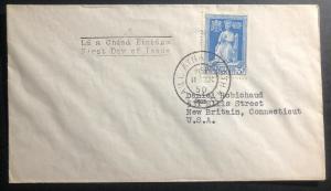 1950 Dublin Ireland First Day Cover FDC To New Britain CT USA