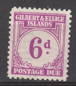 GILBERT & ELLICE 1940 POSTAGE DUE 6D