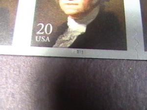 U.S.# 4512-MINT/NH-PLATE # COIL STRIP OF 5(P#11111)--WASHINGTON--2011