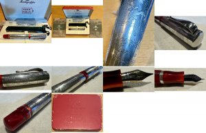 PLUMA Montegrappa Mille Miglia 70th Anniversary Fountain Pen.Limited Edition....