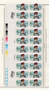 Scott # 2024 unused MNH Plate Block & ZIP  and strip of 20