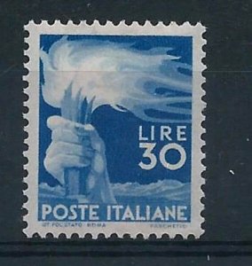 ITALY SCOTT# 488, MINT NEVER HINGED, SCOTT CATALOG VALUE: $425.00