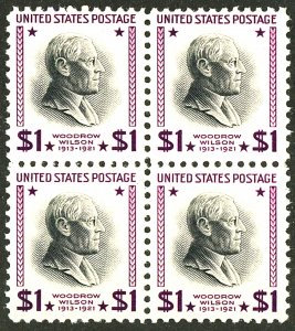 U.S. #832 MINT BLOCK OF 4 OG LH