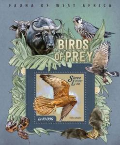 SIERRA LEONE 2015 SHEET BIRDS OF PREY srl15003b