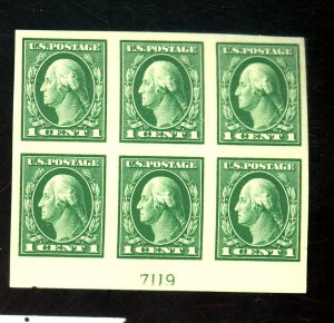 408 MINT PL BLOCK VF OG NH Cat $29