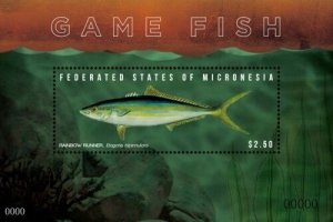 Micronesia 2011 - Game Fish - Souvenir Sheet - MNH